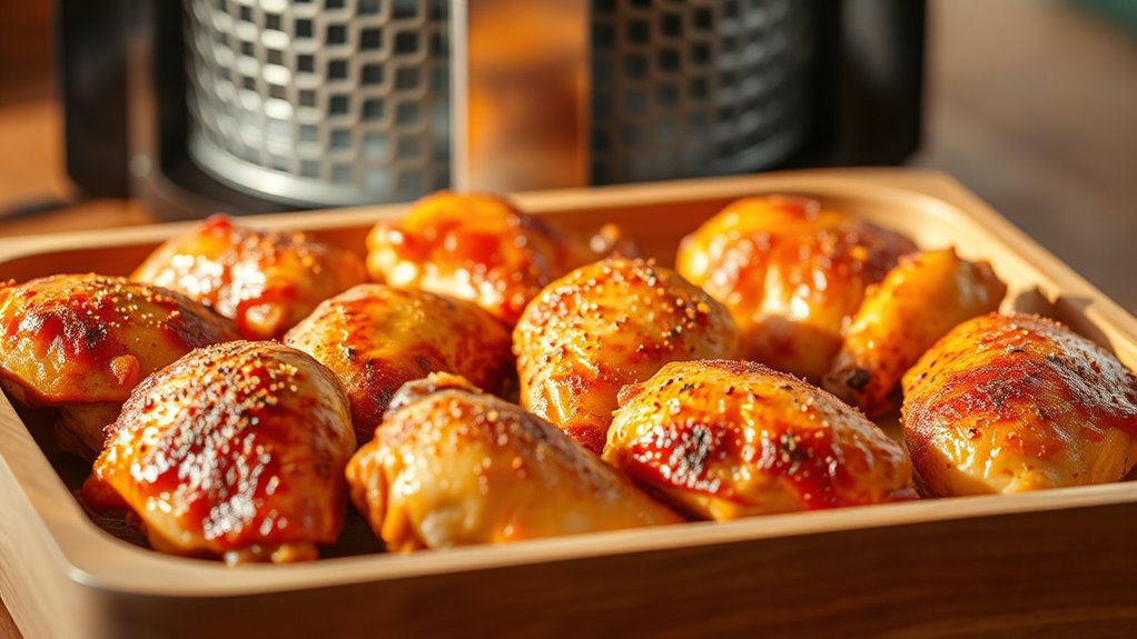 top crispy chicken quarters