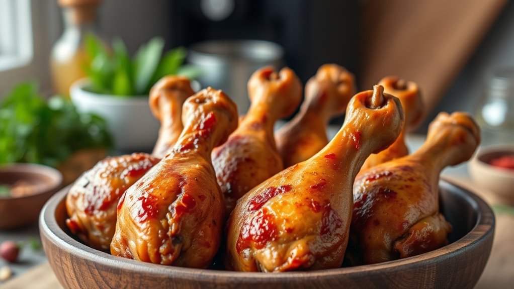 top crispy fryer drumsticks