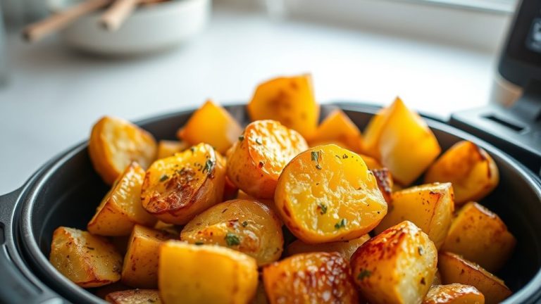 top crispy roasted potatoes