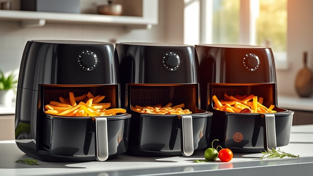 top double basket air fryers