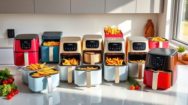 top double draw air fryers