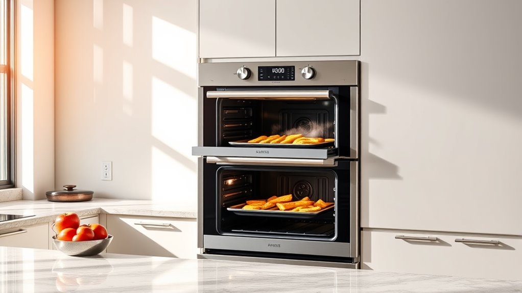 top double ovens with air fryer