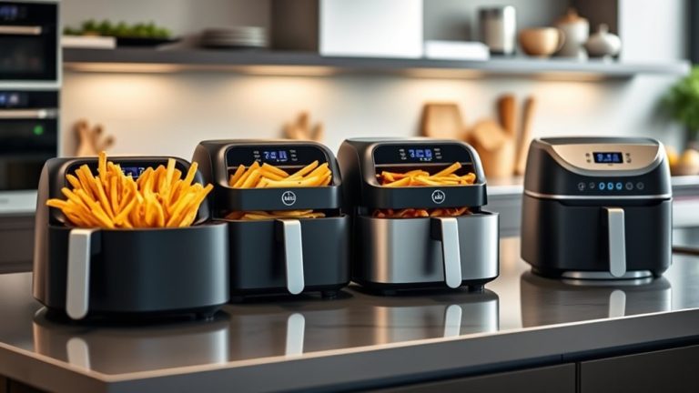 top double rack air fryers