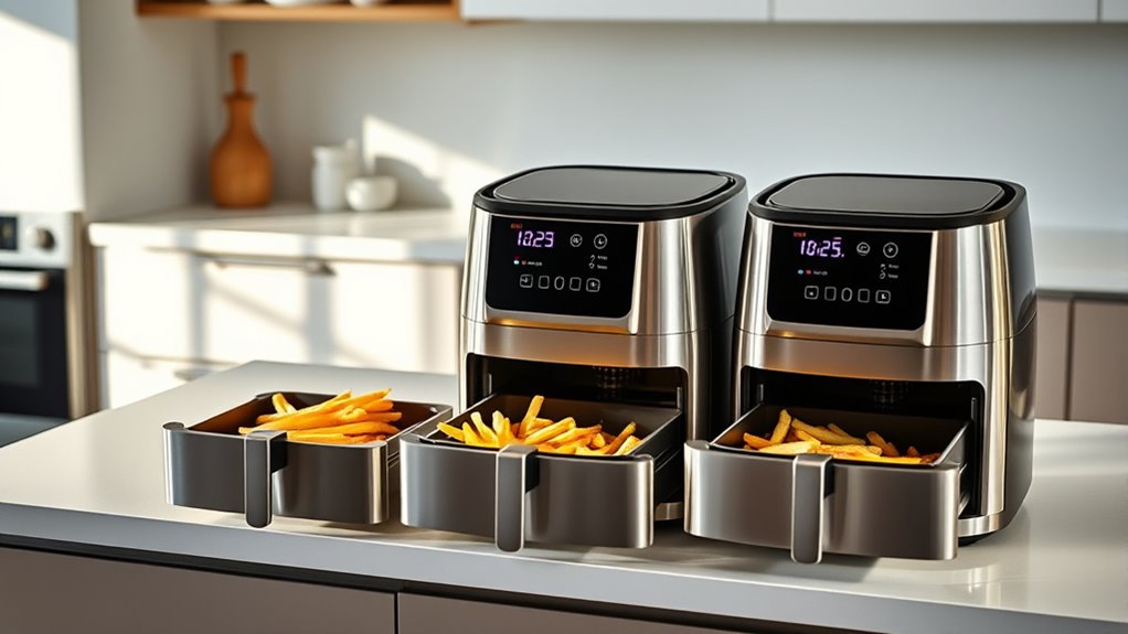 top dual drawer air fryers