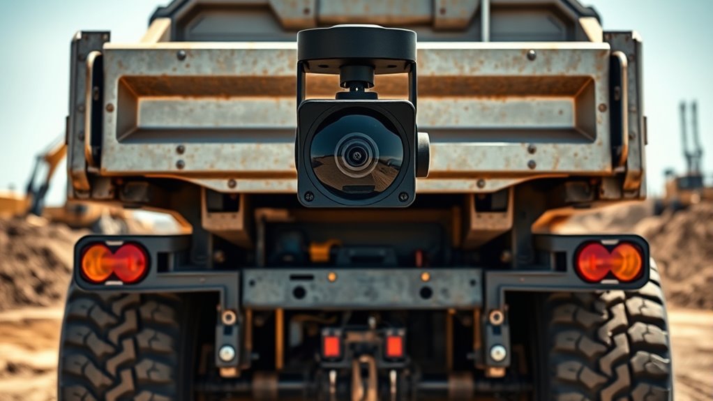 top dump truck cameras