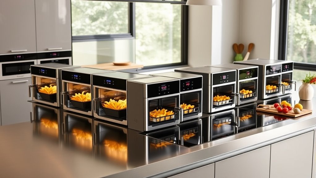 top electric ranges with air fryers