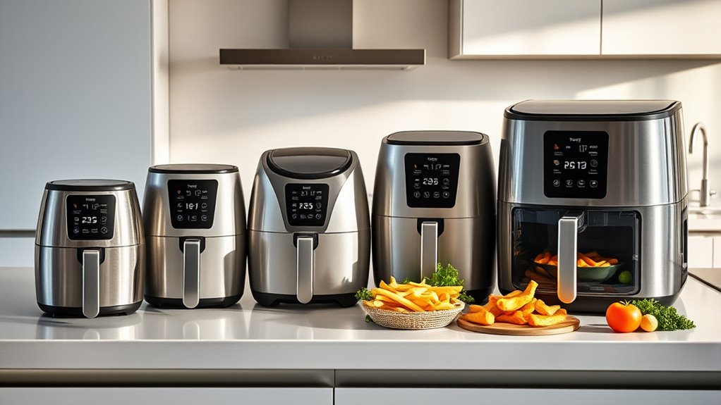 top family air fryer sizes