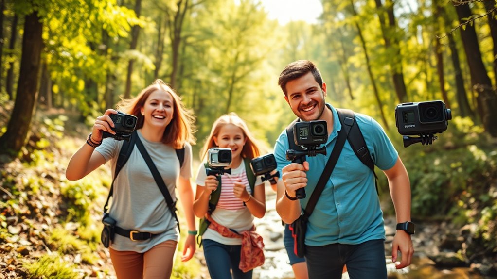 top family vlogging action cameras
