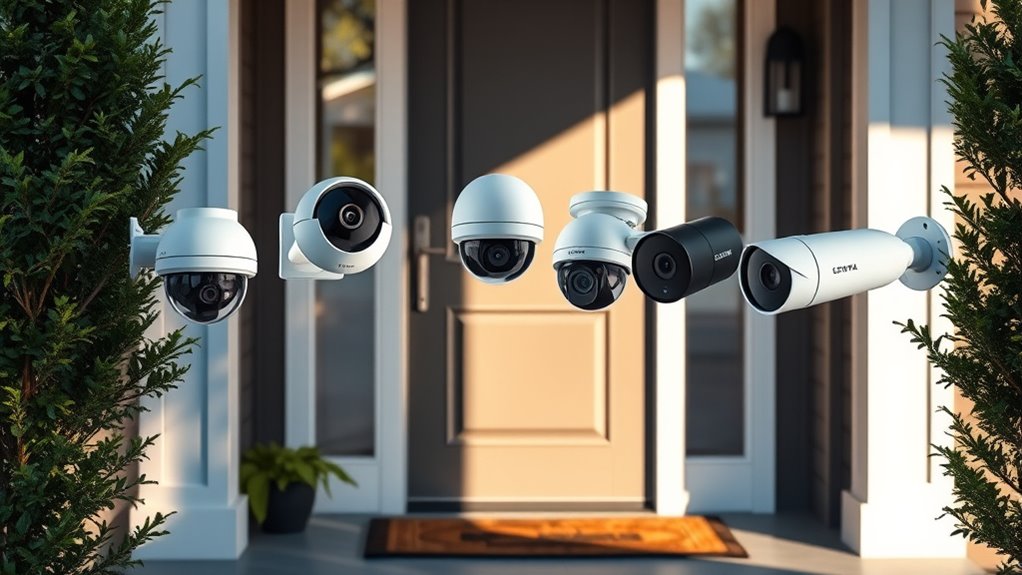 top front door security cameras