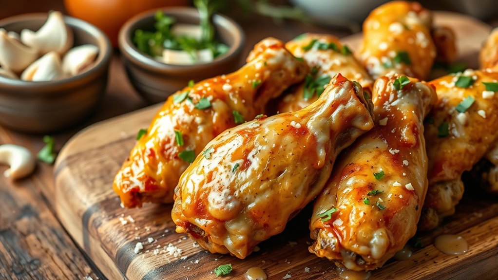 top garlic parmesan wing recipes