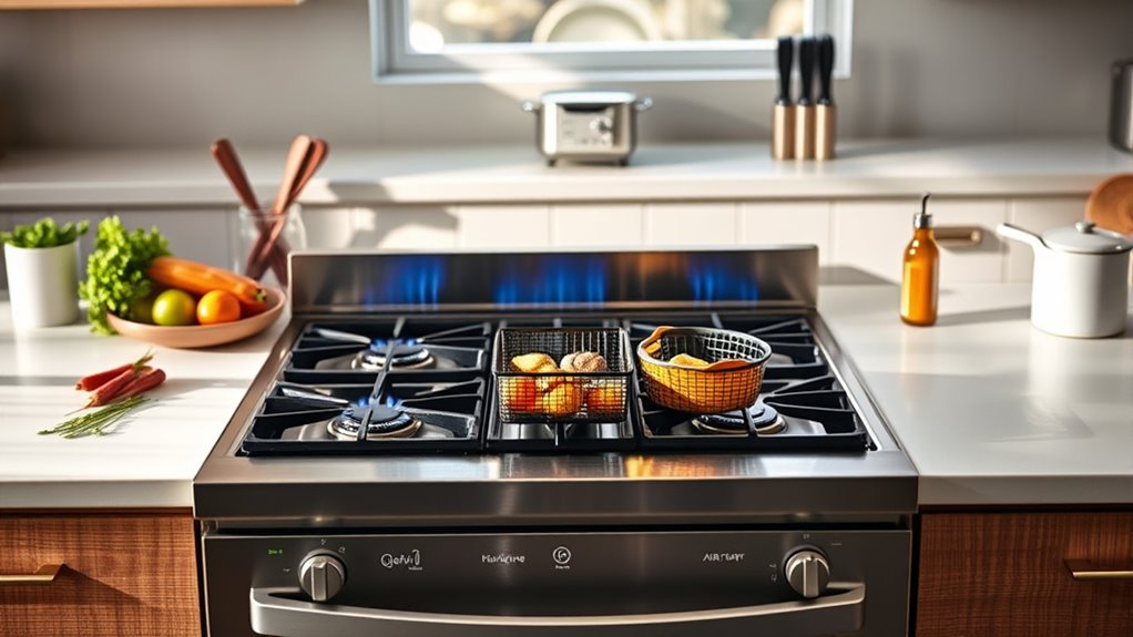 top gas stoves with air fryer