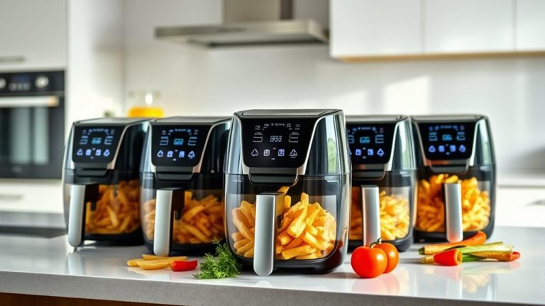top glass air fryers