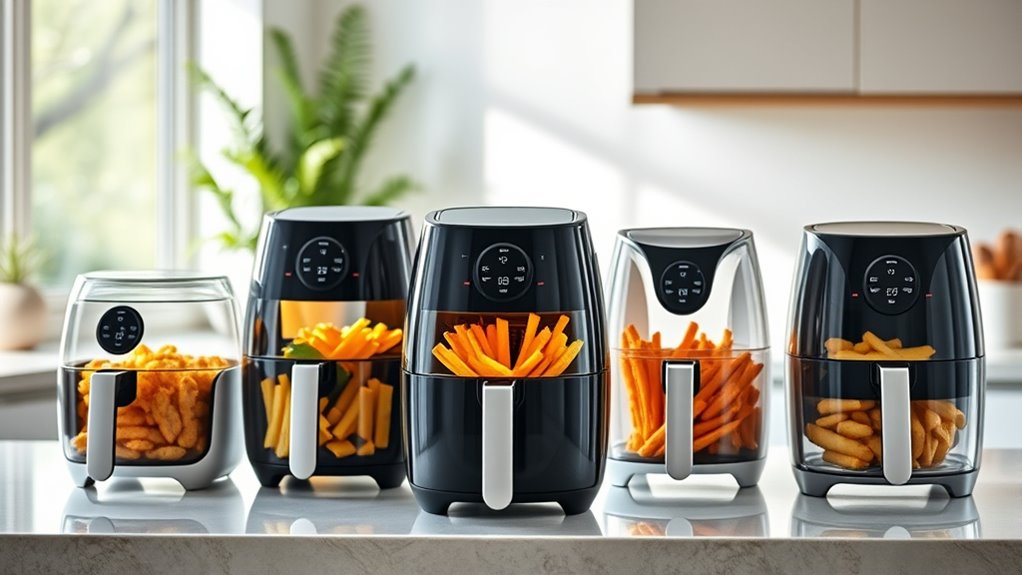 top glass air fryers