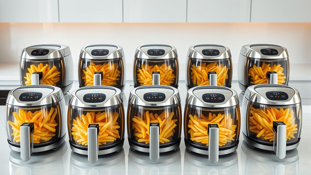 top glass air fryers
