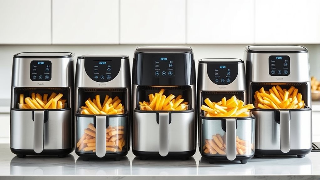 top glass air fryers