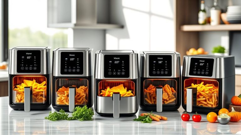 top glass door air fryers