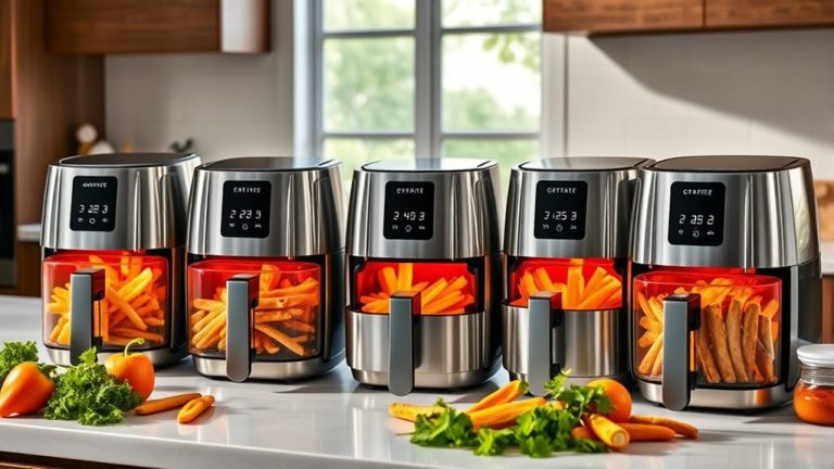 top glass window air fryers