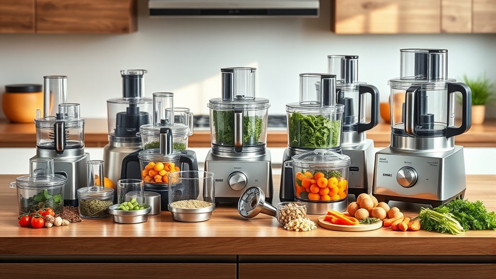 top home food processor sizes
