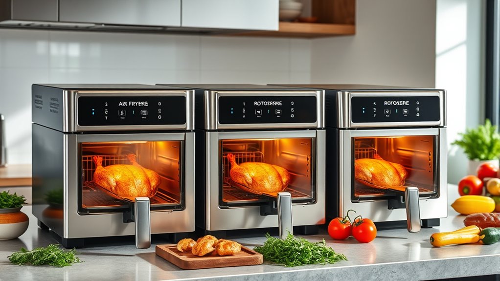 top large rotisserie air fryers