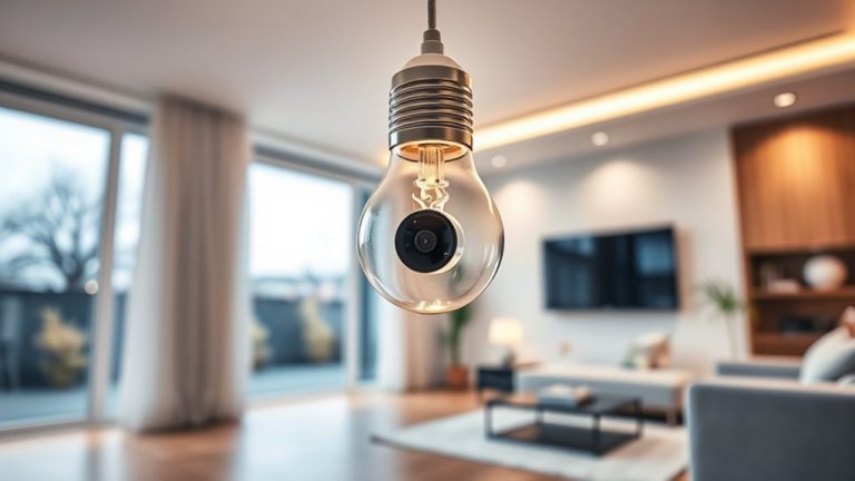 top light bulb security cameras