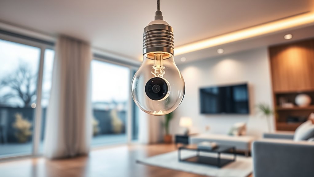 top light bulb security cameras