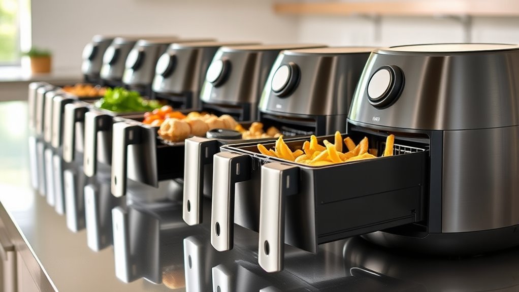 top metal basket air fryers