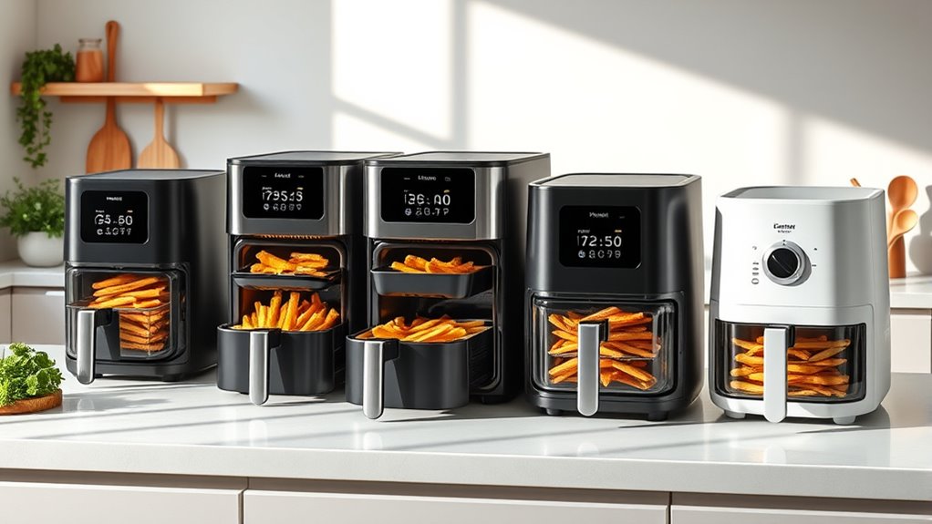 top multi shelf air fryers