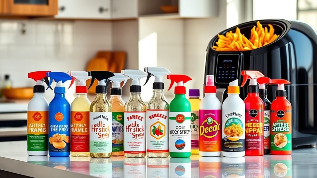 top non stick air fryer sprays