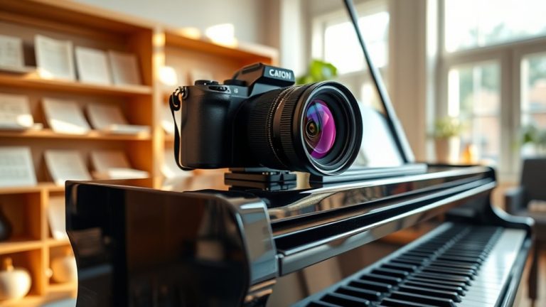 top piano recording cameras