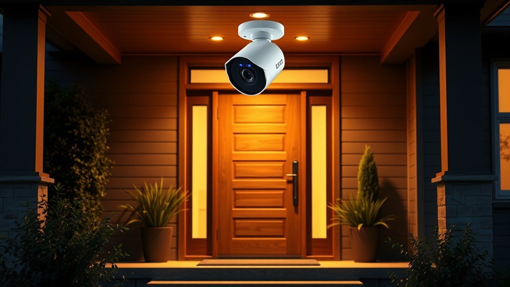 top porch light security cameras