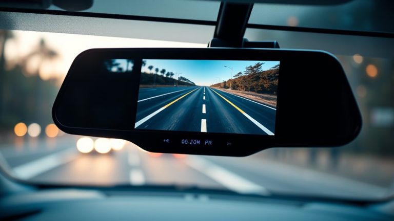 top rear view mirror cameras