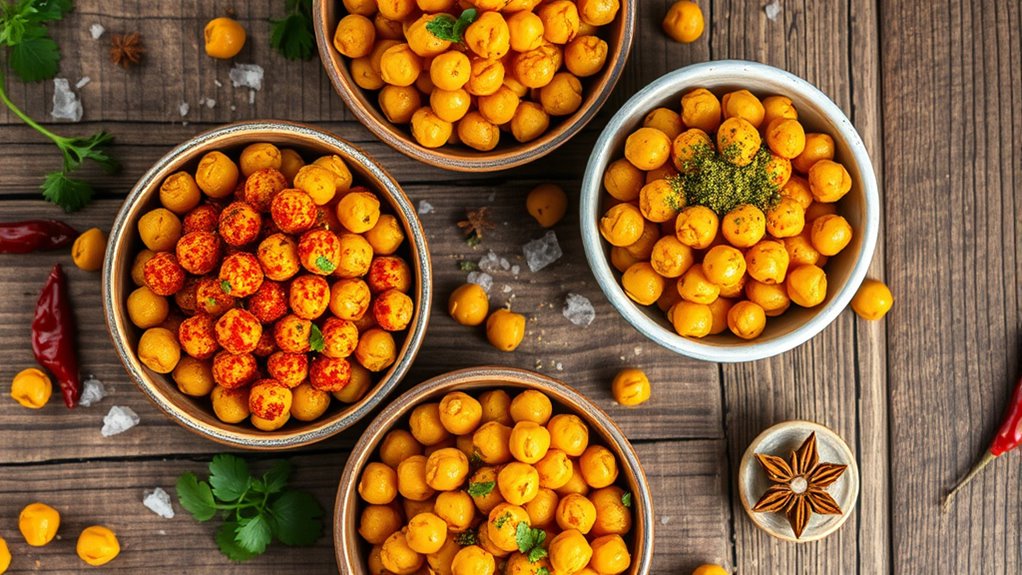 top seasonings for crispy chickpeas