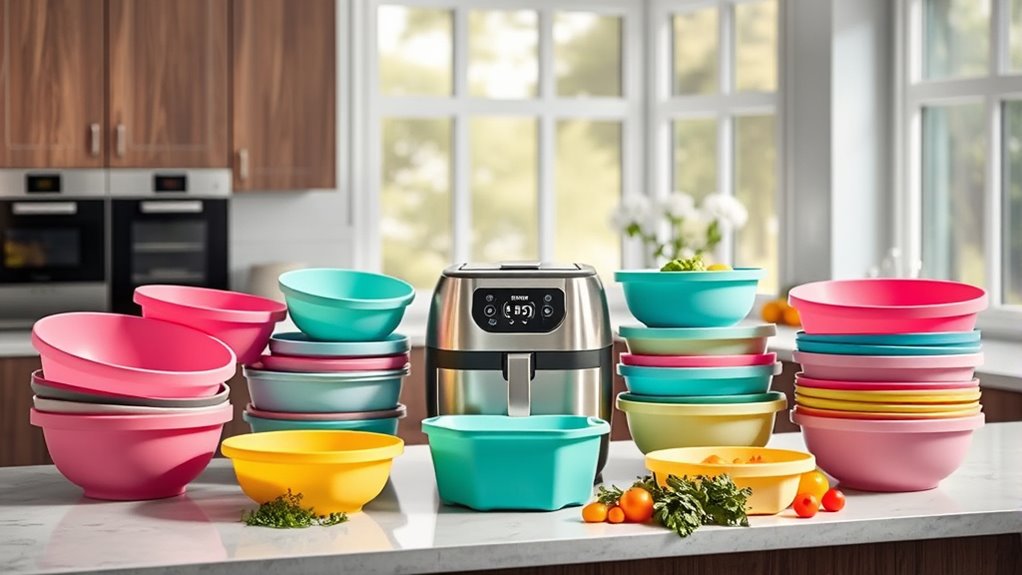 top silicone air fryer baskets