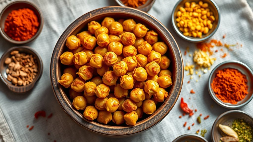 top spices for crispy chickpeas