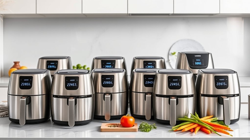 top stainless steel air fryers