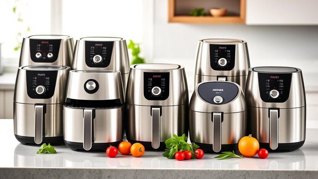 top stainless steel air fryers