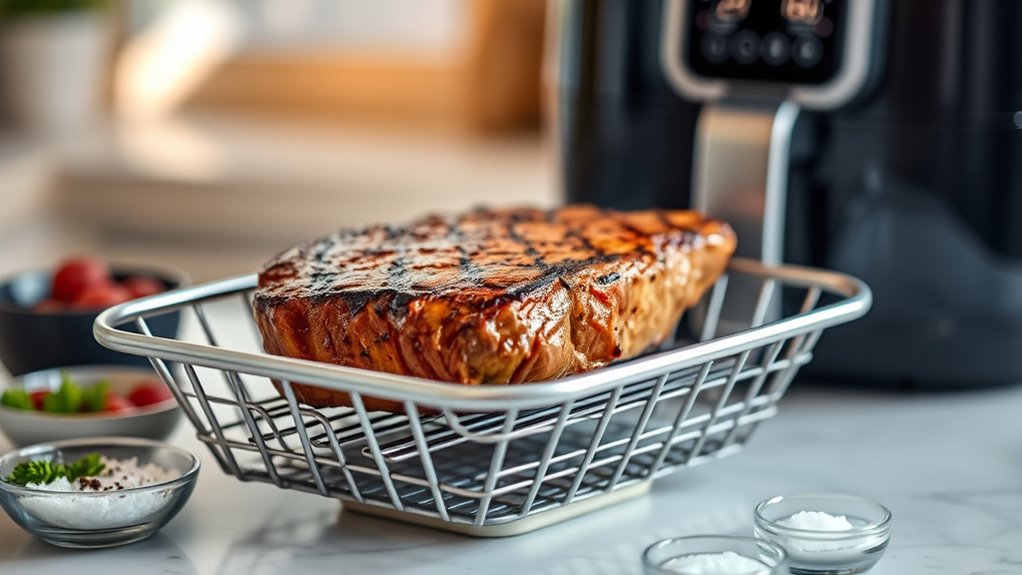 top steak air fryer settings