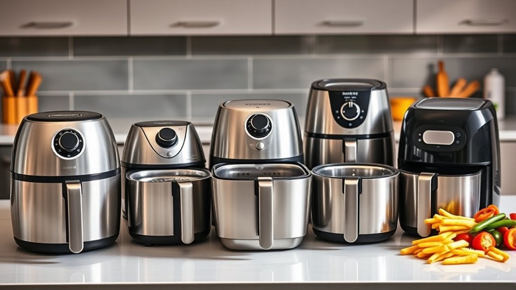top steel basket air fryers