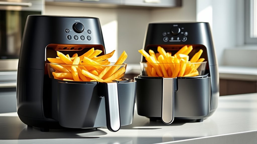 top stirring air fryers