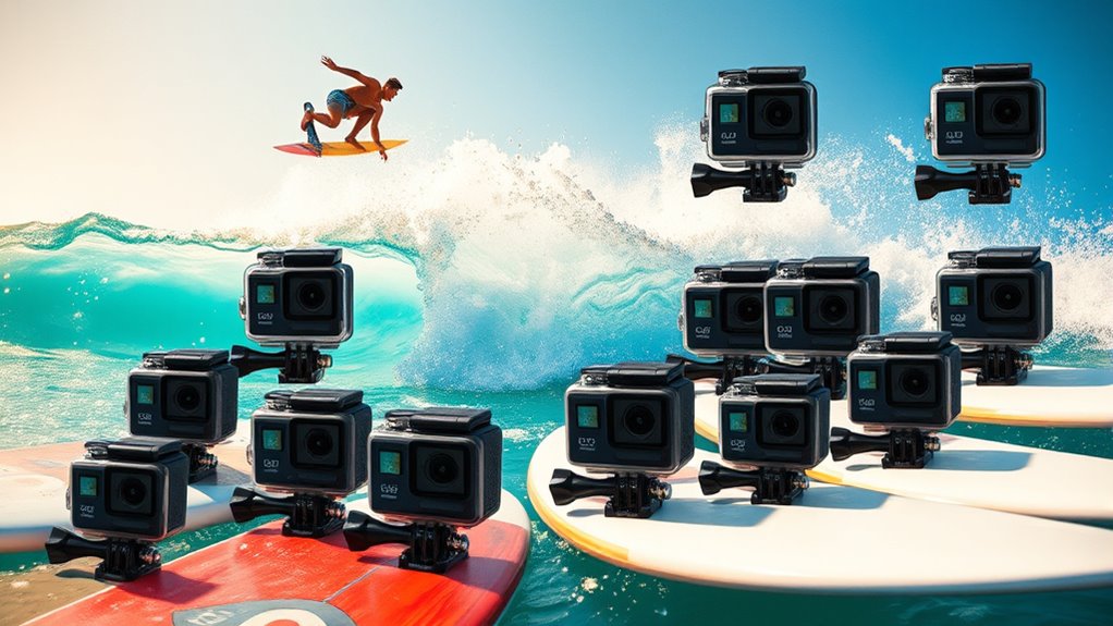 top surfing action cameras