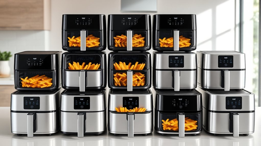 top two tray air fryers